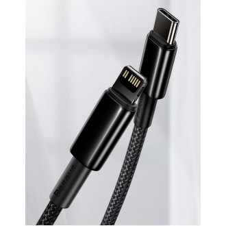 Baseus USB Type C cable - Lightning Fast Charging Power Delivery 20 W 2 m black (CATLWJ-A01)