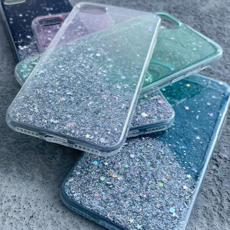 Wozinsky Star Glitter Shining Cover for Samsung Galaxy A72 4G black