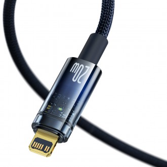 Baseus Explorer Series kabel USB typu C - Lightning 20W 1m modrý (CATS000003)