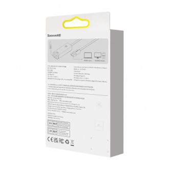 Baseus Lite Series adaptér USB typu A - RJ45 LAN zásuvka 100 Mbps černá (WKQX000001)