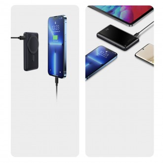 Baseus Magnetic Bracket Power Bank with MagSafe Wireless Charging 10000mAh 20W Overseas Edition Blue (PPCX000203) + USB Type C Baseus Xiaobai Series 6