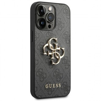 Guess GUHCP14L4GMGGR iPhone 14 Pro 6,1" szary/grey hardcase 4G Big Metal Logo