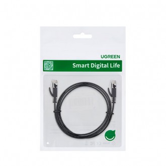 Ugreen flat LAN Ethernet Cat. 6 2m black (NW102)