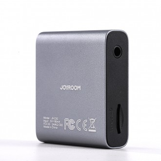 Joyroom Bluetooth AUX vysílač (vysílač / přijímač) do auta, TV šedá (JR-CB2)