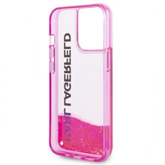 Karl Lagerfeld KLHCP14XLCKVF iPhone 14 Pro Max 6.7 &quot;pink / pink hardcase Liquid Glitter Elong