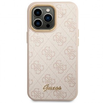 Guess GUHCP14XHG4SHP iPhone 14 Pro Max 6.7 &quot;pink / pink hard case 4G Vintage Gold Logo