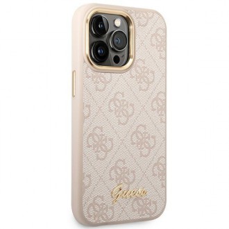 Guess GUHCP14XHG4SHP iPhone 14 Pro Max 6.7 &quot;pink / pink hard case 4G Vintage Gold Logo