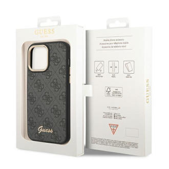 Guess GUHCP14XHG4SHK iPhone 14 Pro Max 6.7 &quot;black / black hard case 4G Vintage Gold Logo