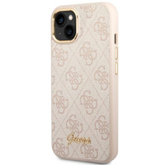 Guess GUHCP14SHG4SHP iPhone 14 6.1 &quot;pink / pink hard case 4G Vintage Gold Logo