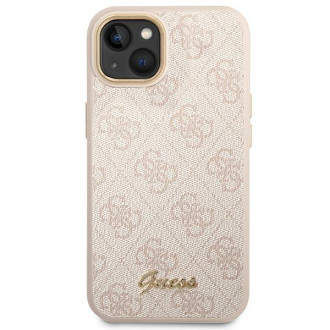 Guess GUHCP14SHG4SHP iPhone 14 6.1 &quot;pink / pink hard case 4G Vintage Gold Logo