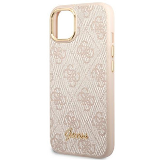 Guess GUHCP14SHG4SHP iPhone 14 6.1 &quot;pink / pink hard case 4G Vintage Gold Logo