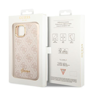 Guess GUHCP14SHG4SHP iPhone 14 6.1 &quot;pink / pink hard case 4G Vintage Gold Logo