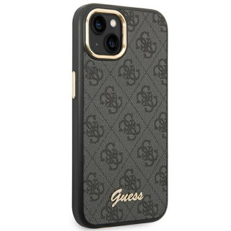 Guess GUHCP14SHG4SHK iPhone 14 6.1 &quot;black / black hard case 4G Vintage Gold Logo