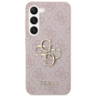 Guess GUHCS23S4GMGPI S23 S911 růžové/růžové pevné pouzdro 4G Big Metal Logo