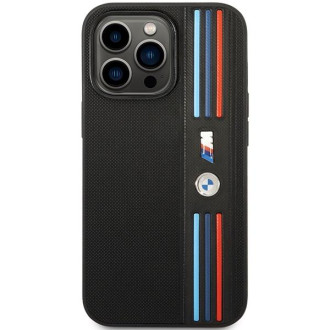 Pouzdro BMW BMHCP14L22PPMK iPhone 14 Pro 6.1&quot; černo/černé Tricolor M Collection