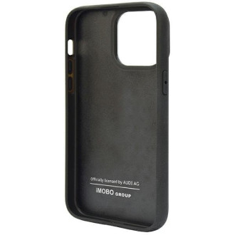 Audi Carbon Fiber Stripe iPhone 14 Pro Max 6,7&quot; černý/černý pevný obal AUS-TPUPCIP14PM-R8/D1-BK