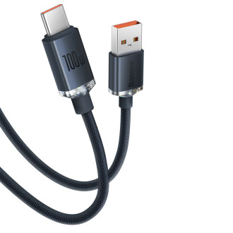 [RETURNED ITEM] Baseus Crystal Shine Series cable USB cable for fast charging and data transfer USB Type A - USB Type C 100W 2m black (CAJY000501)