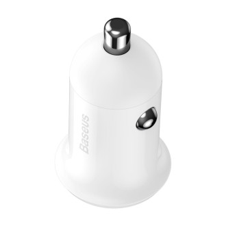 Baseus Grain Pro nabíječka do auta 2x USB 4,8 A bílá (CCALLP-02)