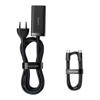 Baseus GaN3 Pro fast universal GaN charger 2 x USB Type C / 2x USB 100W PD3.0, QC4.0 +, AFC black (CCGP000101)