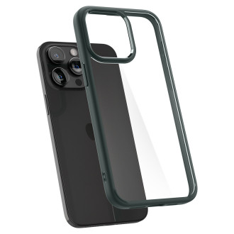 Pouzdro Spigen Ultra Hybrid pro iPhone 15 Pro Max - tmavě zelené