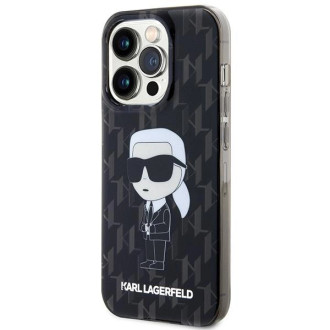 Pouzdro Karl Lagerfeld Monogram Ikonik pro iPhone 15 Pro Max - průhledné