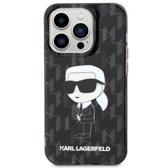 Pouzdro Karl Lagerfeld Monogram Ikonik pro iPhone 15 Pro Max - průhledné