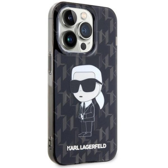 Pouzdro Karl Lagerfeld Monogram Ikonik pro iPhone 15 Pro Max - průhledné