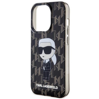 Pouzdro Karl Lagerfeld Monogram Ikonik pro iPhone 15 Pro Max - průhledné