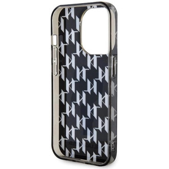 Pouzdro Karl Lagerfeld Monogram Ikonik pro iPhone 15 Pro Max - průhledné