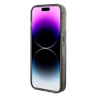 Pouzdro Karl Lagerfeld Liquid Glitter Ikonik pro iPhone 15 Pro Max - průhledné