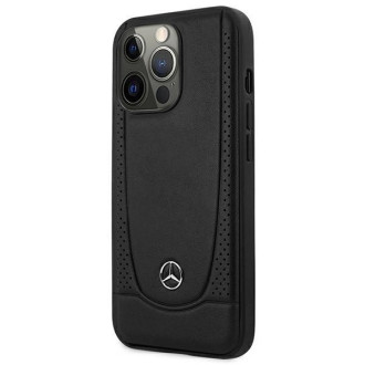 Mercedes MEHCP15XARMBK iPhone 15 Pro Max 6,7&quot; černo/černé pevné pouzdro Leather Urban