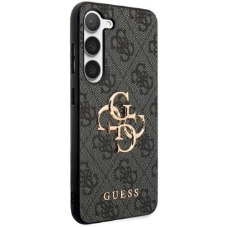 Guess GUHCS23FE4GMGGR S23 FE S711 šedé/šedé pevné pouzdro 4G Big Metal Logo