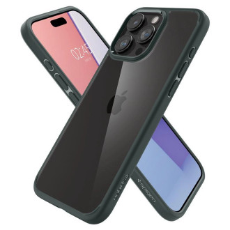 Pouzdro Spigen Ultra Hybrid pro iPhone 15 Pro Max - tmavě zelené