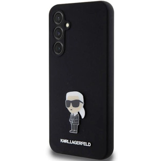 Karl Lagerfeld silikonové pouzdro Ikonik Metal Pin pro Samsung Galaxy S23 FE - černé