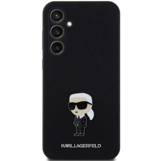 Karl Lagerfeld silikonové pouzdro Ikonik Metal Pin pro Samsung Galaxy S23 FE - černé