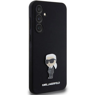 Karl Lagerfeld silikonové pouzdro Ikonik Metal Pin pro Samsung Galaxy S23 FE - černé