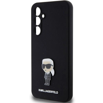 Karl Lagerfeld silikonové pouzdro Ikonik Metal Pin pro Samsung Galaxy S23 FE - černé