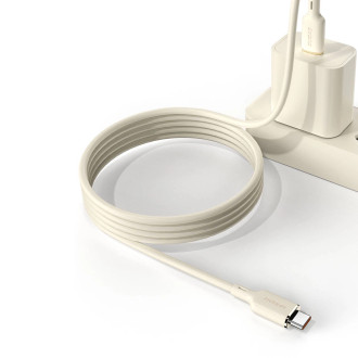 Dudao L7SC USB-A - USB-C kabel 5A 1m - béžový