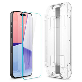 TEPELNÉ SKLO Spigen GLAS.TR &quot;EZ FIT&quot; 2 BALENÍ IPHONE 15 PRO MAX CLEAR