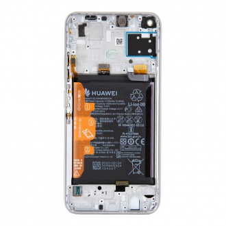 Huawei P40 Lite LCD Display + Dotyková Deska + Přední Kryt Breathing Crystal (Service Pack)