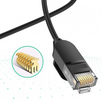 Ugreen cable internet network cable Ethernet patchcord RJ45 Cat 6A UTP 1000Mbps 2m black (70334)